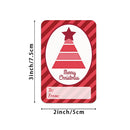 LG-Q090904-50/75 2 Rolls Red Christmas Elk Sticker Self Adhesive Gift Label, Size: 50x76mm(Red)