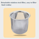 Hand Flush Pot Mocha Coffee Pot Stainless Steel Coffee Pot European Style Stainless Steel Teapot With Strainer, Capacity: 1L(Silver)