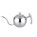Hand Flush Pot Mocha Coffee Pot Stainless Steel Coffee Pot European Style Stainless Steel Teapot With Strainer, Capacity: 0.85L(Silver)