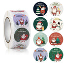 5 Rolls Christmas Gift Sticker Decoration Label Sealing Sticker(HA134)