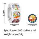 5 Rolls Christmas Gift Sticker Decoration Label Sealing Sticker(HA048)