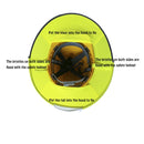 Construction Site Outdoor Construction Foldable Reflective Safety Sun Hat, Size: One Size(Fluorescent Yellow)