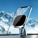 Car Magnetic Wireless Charging Mobile Phone Holder(Silver )