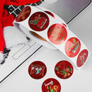 2 Rolls Red Christmas Decoration Sticker Gift Sealing Label, Size: 1.5 Inch / 3.8cm(Red)