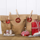 2 Rolls Red Christmas Decoration Sticker Gift Sealing Label, Size: 1.5 Inch / 3.8cm(Red)