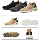 TL-207 Flying Weave Breathable Sports Shoes Men Casual Shoes, Size: 42(Black Orange)