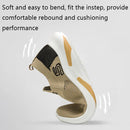 TL-207 Flying Weave Breathable Sports Shoes Men Casual Shoes, Size: 42(Coffee)