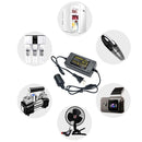 200V Turn 12V Power Converter Double Line Car Cigarette Lighter, US Plug, Model: 12V 5A 60W