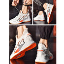 TL-601 Flying Weaving Couple Shoes Man Low-top Breathable Shoes, Size: 41(White)