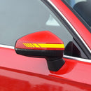 D-1037 Striped Car Sticker Car Side Door Cover Rearview Mirror Combination Sticker(Yellow)