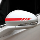 D-1037 Striped Car Sticker Car Side Door Cover Rearview Mirror Combination Sticker(Red)