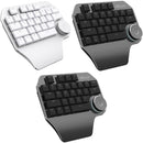 DELUX T11 29 Keys Single-Hand Keyboard Shortcut Key Speech Tool Flat Keyboard, Colour: Dark Grey