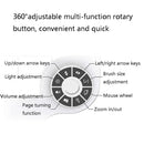 DELUX T11 29 Keys Single-Hand Keyboard Shortcut Key Speech Tool Flat Keyboard, Colour: Dark Grey