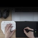 DELUX T11 29 Keys Single-Hand Keyboard Shortcut Key Speech Tool Flat Keyboard, Colour: Dark Grey