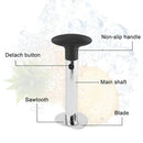 Stainless Steel Pineapple Peeler Slicers Fruit Cutter Kitchen Tools(Fruit Green handle)