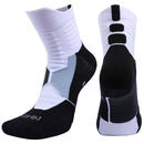 2 Pairs Antibacterial Terry Socks Basketball Socks Men And Women Adult Sports Socks, Size: L 39-42 Yards(White)