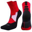 2 Pairs Antibacterial Terry Socks Basketball Socks Men And Women Adult Sports Socks, Size: L 39-42 Yards(Red)