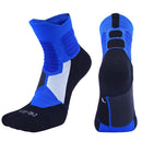 2 Pairs Antibacterial Terry Socks Basketball Socks Men And Women Adult Sports Socks, Size: L 39-42 Yards(Blue)
