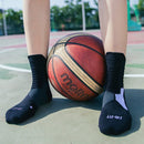 2 Pairs Antibacterial Terry Socks Basketball Socks Men And Women Adult Sports Socks, Size: L 39-42 Yards(Blue)