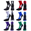 2 Pairs Antibacterial Terry Socks Basketball Socks Men And Women Adult Sports Socks, Size: XL 43-45 Yards(Black)