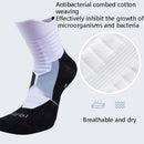 2 Pairs Antibacterial Terry Socks Basketball Socks Men And Women Adult Sports Socks, Size: XL 43-45 Yards(White)
