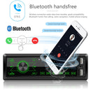 A2818 Car Bluetooth Speakerphone Car MP3 Player Function Touch Double U Disk Colorful Lights Radio, Specification: Standard