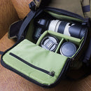3011 Multifunctional Double Shoulder SLR Digital Camera Bag, Size: Large(Flame Orange)