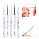 5 PCS/Set Nail Art Drawing Pen Chain Link Pen Painted Pen