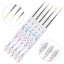 5 PCS/Set Nail Art Drawing Pen Chain Link Pen Painted Pen