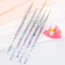 5 PCS/Set Nail Art Drawing Pen Chain Link Pen Painted Pen