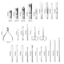 26 In 1 Pink Nail Clipper Set Manicure Set Stainless Steel Nail Clipper Manicure Tool