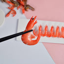 3 PCS Simulation Shrimp Camera Props Children Play House Toys(Big Green Shrimp)