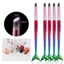 5 PCS Manicure Smudge Pen Gradient Mermaid Painted Phototherapy Drawing Pen(Smudge Pen)