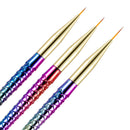 5 PCS Manicure Smudge Pen Gradient Mermaid Painted Phototherapy Drawing Pen( 11cm Hook Line Pen)