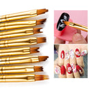 8 In 1 Nail Art Flower Pen Painted Pen Rainbow Gradient French Phototherapy Nail Pen(Flower Petal Pen)