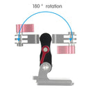 Aluminium Alloy 360 Degree Rotating Mount Adapter Adjustable Arm Connector for GoPro HERO10 Black / HERO9 Black / HERO8 Black /7 /6 /5 /5 Session /4 Session /4 /3+ /3 /2 /1, DJI Osmo Action, Xiaoyi and Other Action Cameras(Black)