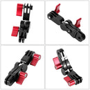 Aluminium Alloy 360 Degree Rotating Mount Adapter Adjustable Arm Connector for GoPro HERO10 Black / HERO9 Black / HERO8 Black /7 /6 /5 /5 Session /4 Session /4 /3+ /3 /2 /1, DJI Osmo Action, Xiaoyi and Other Action Cameras(Black)