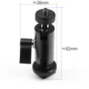 Type A Magic Arm Dual BallHead Cold Shoe 1/4 Inch Mount Adapter for GoPro HERO10 Black / HERO9 Black / HERO8 Black /7 /6 /5 /5 Session /4 Session /4 /3+ /3 /2 /1, DJI Osmo Action, Xiaoyi and Other Action Cameras