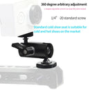 Type B Magic Arm Dual BallHead Cold Shoe 1/4 Inch Mount Adapter for GoPro HERO10 Black / HERO9 Black / HERO8 Black /7 /6 /5 /5 Session /4 Session /4 /3+ /3 /2 /1, DJI Osmo Action, Xiaoyi and Other Action Cameras