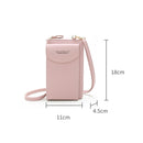 Kelly Belly B8591 Women Mobile Phone Bag Messenger Bag Long Type PU Shoulder Bag Multi-Purpose Coin Purse(Green)