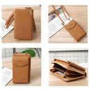 Kelly Belly B8591 Women Mobile Phone Bag Messenger Bag Long Type PU Shoulder Bag Multi-Purpose Coin Purse(Grey)