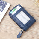 2 PCS Vertical Ladies Coin Purse Woven Pattern Mini Organ Card Holder Student ID Bag(Rose Red)