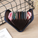 2 PCS Vertical Ladies Coin Purse Woven Pattern Mini Organ Card Holder Student ID Bag(Rose Red)