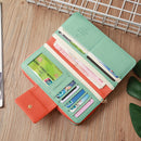 Flying Bird Two Fold Wallet Lady Long Wallet Zipper Mobile Phone Bag Large Capacity Card Holder(Royal Blue)
