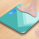 Charging 28cm Smart Electronic Scales Weight Scales Household Body Scales(Deep Green)
