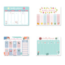 2 PCS Simple Magnetic Calendar Table Notepad Refrigerator Sticker Erasable Message Board Magnetic Sticker(Ambiguous Beast)