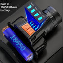 SASQUATCH T50 USB Charging Smart Sensor Head-Mounted Fishing Light Zoom Headlight Outdoor Miners Lamp,Style: L9 (2 x 2000MA Battery)
