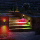 2 PCS N771 Solar Wall Light Up And Down Lights Outdoor Wall Lights Garden Light(Colorful Light)