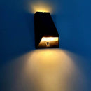 2 PCS N771 Solar Wall Light Up And Down Lights Outdoor Wall Lights Garden Light(Warm+White Light)
