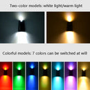 2 PCS N771 Solar Wall Light Up And Down Lights Outdoor Wall Lights Garden Light(Warm+White Light)